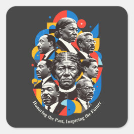 Pegatina Cuadrada Honoring The Past, Inspiring The future