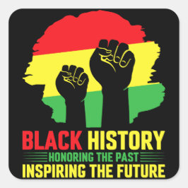 Pegatina Cuadrada Honrar El Pasado Inspirando El Futuro