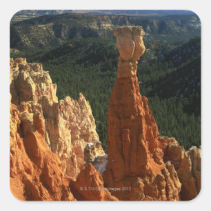 Pegatina Cuadrada Hoodoos en el barranco del Agua