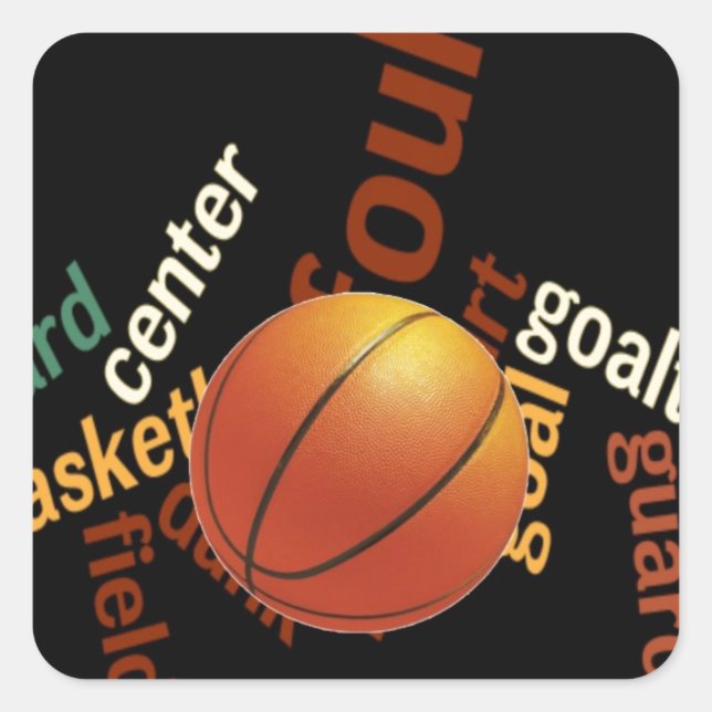 Pegatina Cuadrada Hoops Basketball Sport Fanatics.jpg (Anverso)