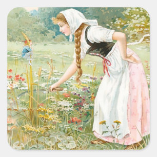 Pegatina Cuadrada “Hop O My Thumb” de E S Hardy