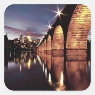 Pegatina Cuadrada Horizonte de Stonearch