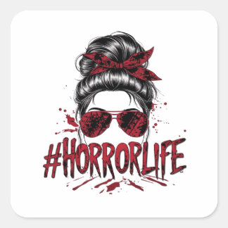 PEGATINA CUADRADA HORRORLIFE