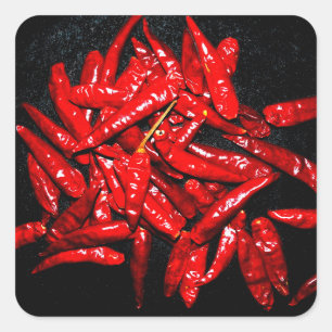Pegatina Cuadrada Hot Pepper - Vida muerta