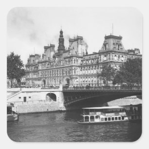 Pegatina Cuadrada Hotel de Ville, 1882