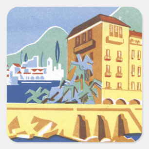 Pegatina Cuadrada Hotel Excelsior Dubrovnik