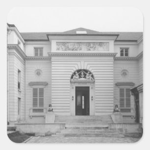 Pegatina Cuadrada Hotel Gouthiere, patio fa � ade