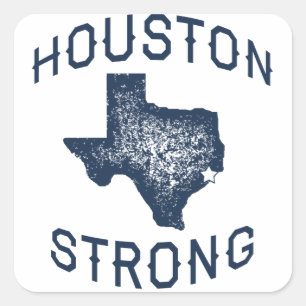 Pegatina Cuadrada Houston Strong - Harvey
