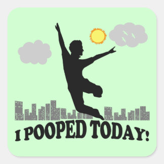 Pegatina Cuadrada Hoy me uní