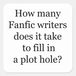 Pegatina Cuadrada Hoyo de ranura