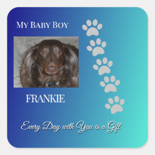 Pegatina Cuadrada Huellas Divinas Tributo