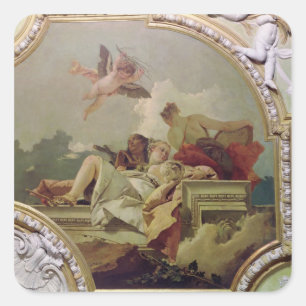 Pegatina Cuadrada Humildad, indulgencia y verdad