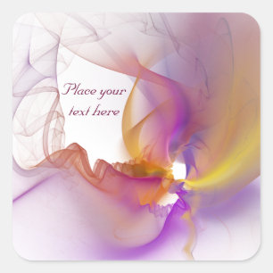 Pegatina Cuadrada Humo ligero