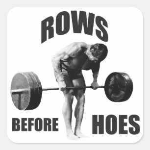 Pegatina Cuadrada Humor motivacional "Construcción de cuerpos"