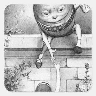 Pegatina Cuadrada Humpty Dumpty