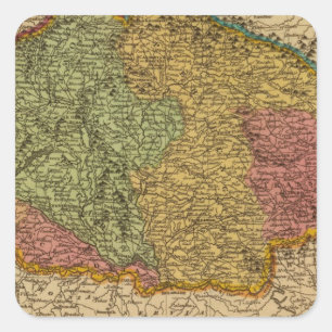 Pegatina Cuadrada Hungría 2