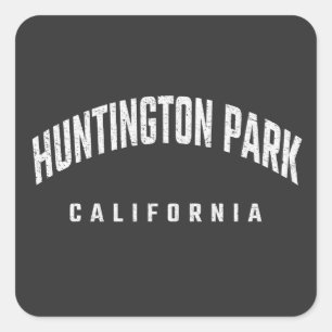 Pegatina Cuadrada Huntington Park California