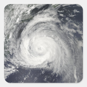 Pegatina Cuadrada Huracán Bill de la costa este