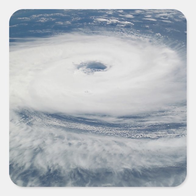 Pegatina Cuadrada Huracán Catarina (Anverso)