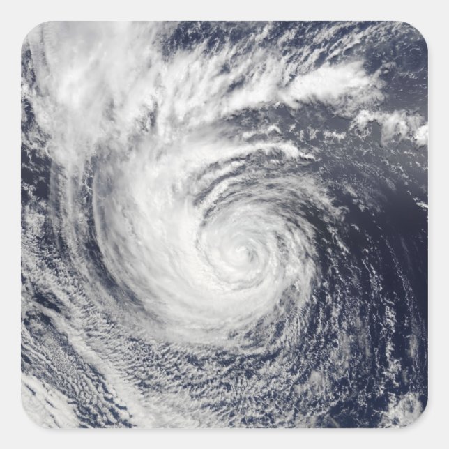 Pegatina Cuadrada Huracán Ele (Anverso)