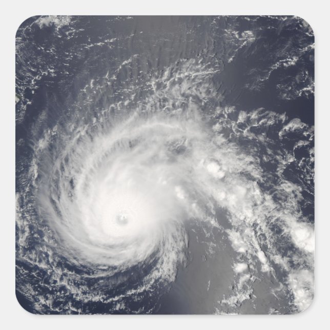 Pegatina Cuadrada Huracán Flossie (Anverso)