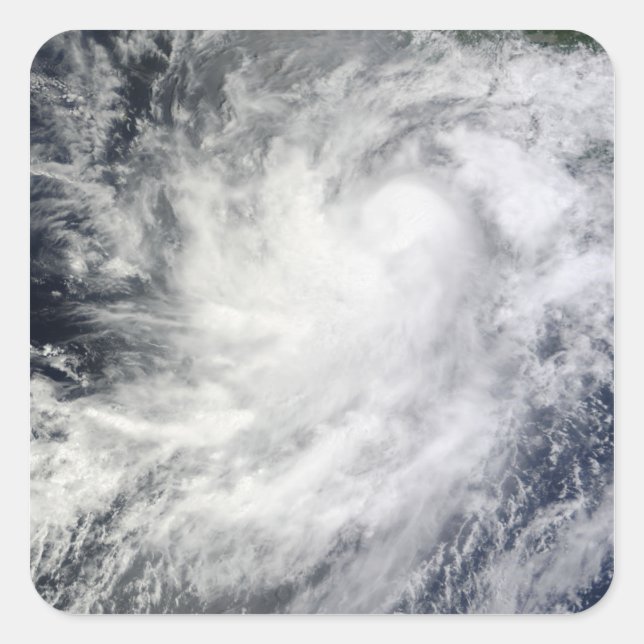 Pegatina Cuadrada Huracán Frank fuera de México (Anverso)