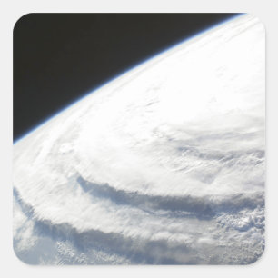 Pegatina Cuadrada Huracán Ike 2