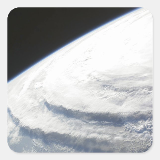 Pegatina Cuadrada Huracán Ike 2 (Anverso)