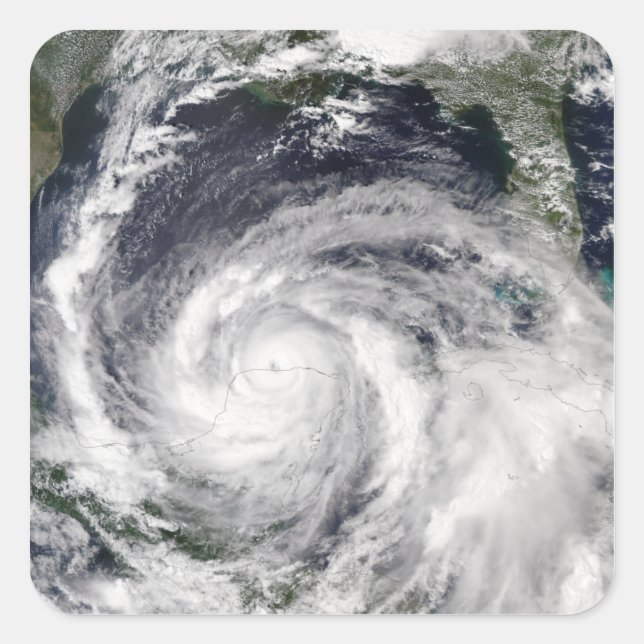 Pegatina Cuadrada Huracán Isidore (Anverso)