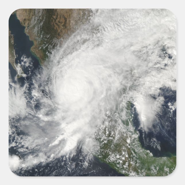 Pegatina Cuadrada Huracán Kenna (Anverso)