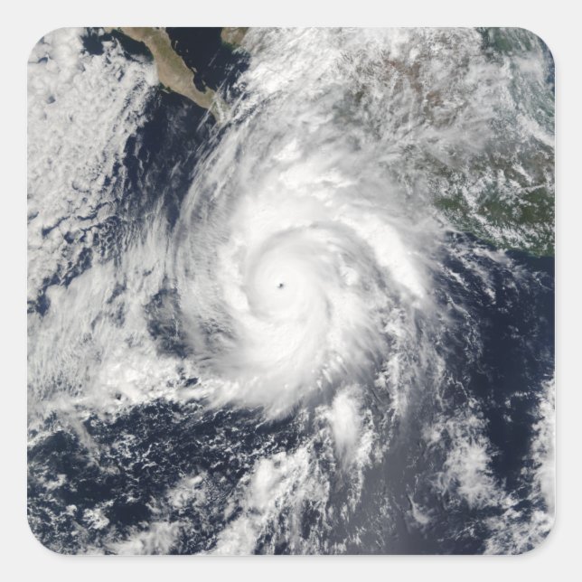 Pegatina Cuadrada Huracán Kenna 2 (Anverso)