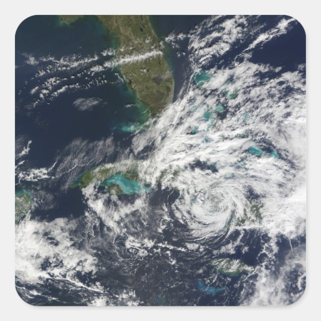 Pegatina Cuadrada Huracán Paloma 3 (Anverso)