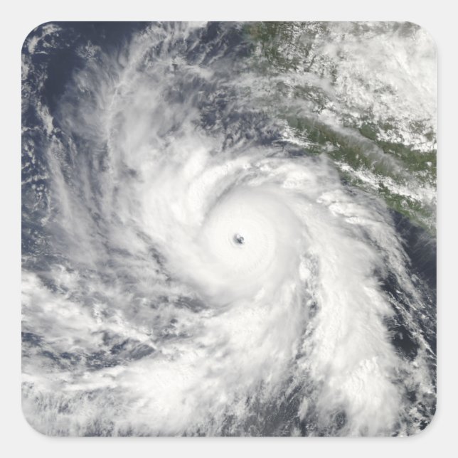 Pegatina Cuadrada Huracán Rick (Anverso)