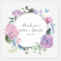 Hydrangea Boda Floral pintado a mano Gracias