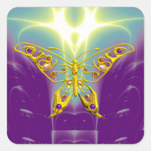 PEGATINA CUADRADA HYPER BUTTERFLY