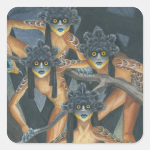 Pegatina Cuadrada Hyter Sprites