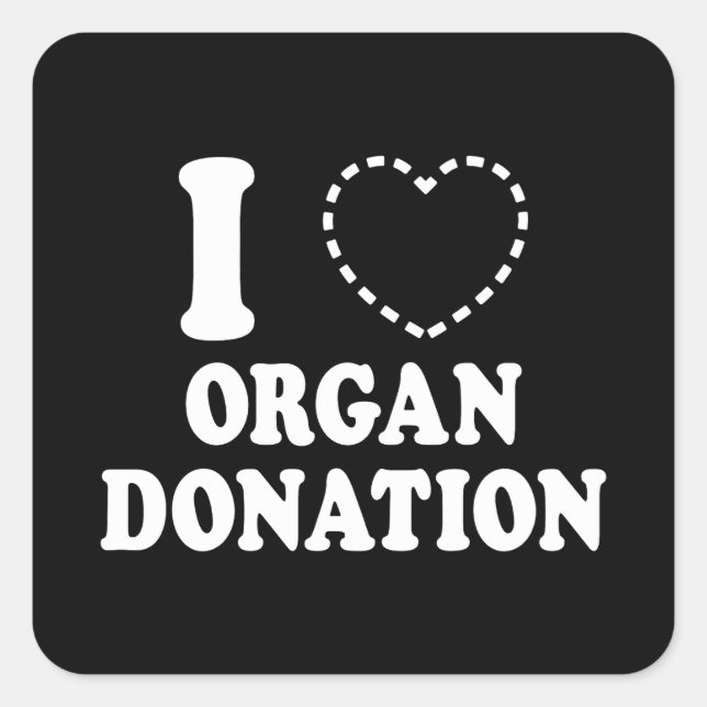 PEGATINA CUADRADA I {FALTA EL CORAZÓN} DONACIÓN DE ÓRGANOS (Anverso)