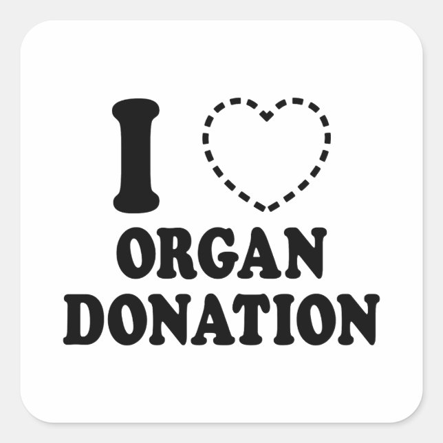 PEGATINA CUADRADA I {FALTA EL CORAZÓN} DONACIÓN DE ÓRGANOS (Anverso)