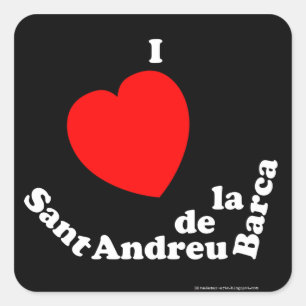 Pegatina Cuadrada I Love SAB (Barca)