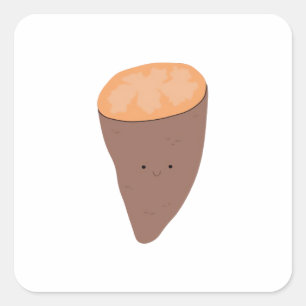 Pegatina Cuadrada I Yam What I Yam Classic Trendy Cita