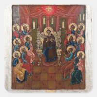 Ícono bizantino cristiano ortodoxo pentecostés