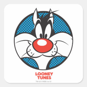 Pegatina Cuadrada Icono de lunares SYLVESTER™