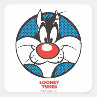 Pegatina Cuadrada Icono de lunares SYLVESTER™