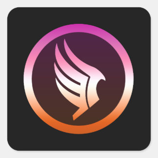 Pegatina Cuadrada Icono de Orgullo Lesbiano Paragon Mass Effect