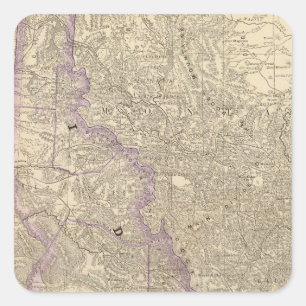 Pegatina Cuadrada Idaho 3