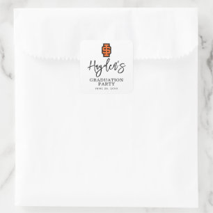 Pegatina Cuadrada Idaho State University Bold Bengala Logo