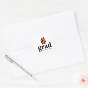 Pegatina Cuadrada Idaho State University Bold Bengala Logo