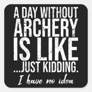 Pegatina Cuadrada Idea de regalo de deportes divertidos