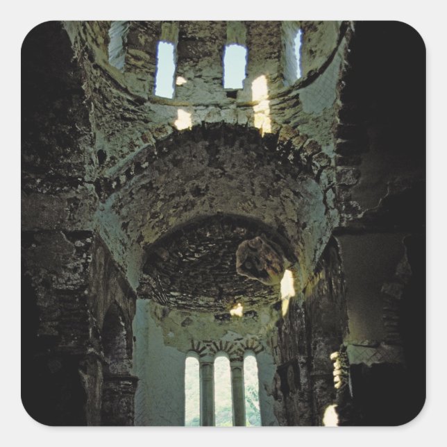 Pegatina Cuadrada Iglesia de los Panayia (Anverso)