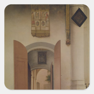 Pegatina Cuadrada Iglesia de San Laurens, Alkmaar, 1661